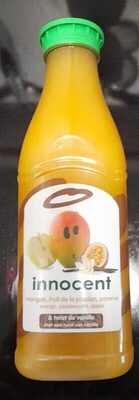 Jus mangue, fruit de la passion, pomme et twist de vanille