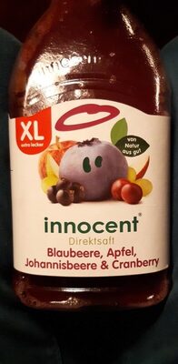 Blaubeere, Apfel, Johannisbeere & Cranberry front packaging