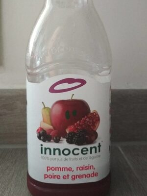 Pomme, raisin, poire et grenade