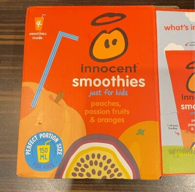 Innocent smoothies front packaging