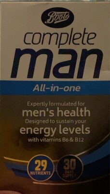 Complete Man All-in-One vitamins front packaging