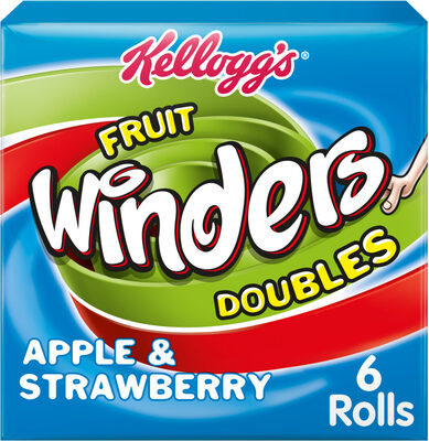 Fruit Winders Strawberry & Apple, (Pack of 6) front packaging
