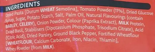 mug shot snack stop tomato and her ingredients label