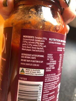 Wine & Garlic Pasta Sauce Red