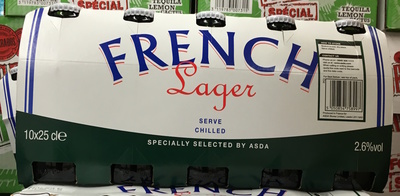 French Lager front packaging