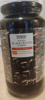 Pitted Black Olives in Brine