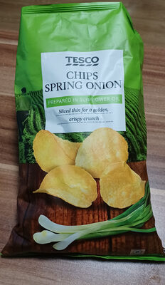 TESCO CHIPS SPRING ONION