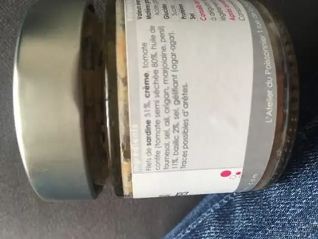 Rillettes de sardines aux tomates confites ingredients label