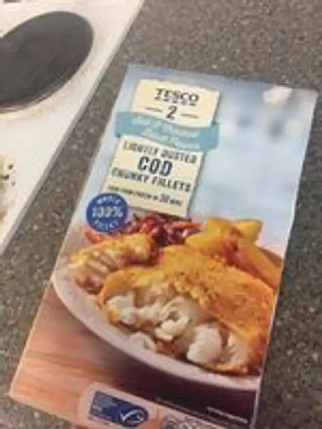 Lightly dusted cod chunky filkets