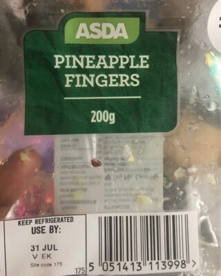 Pineapple Fingers front packaging