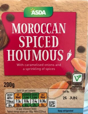 Moroccan spiced houmous