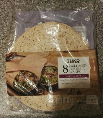 Multiseed Tortilla Wraps front packaging