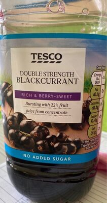 Double strength blackcurrant