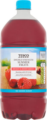 Double strength summer fruits squash