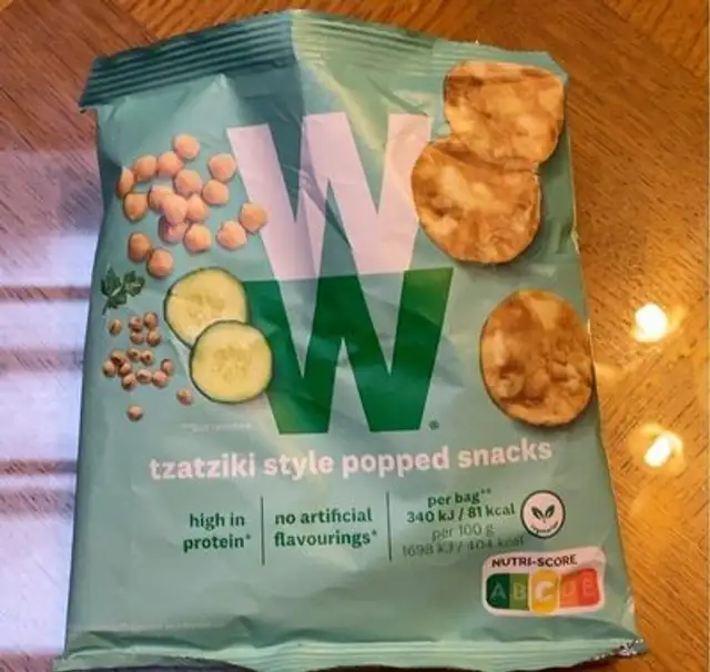 Tzarziki style popped snacks