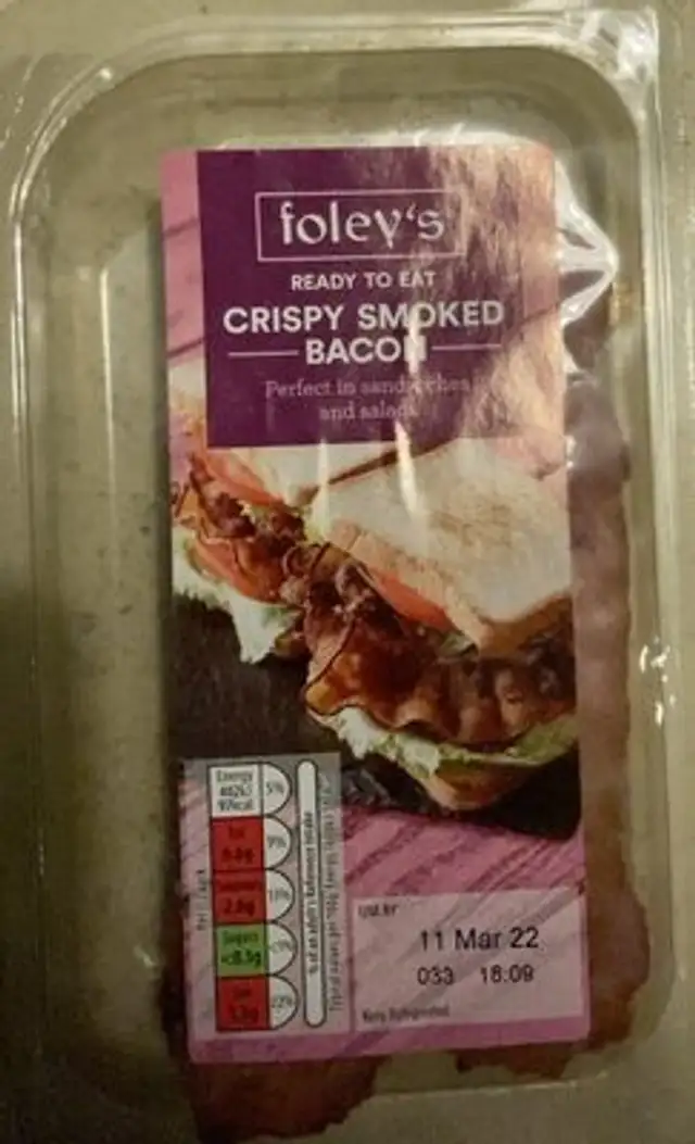 Crispy smoked bacon