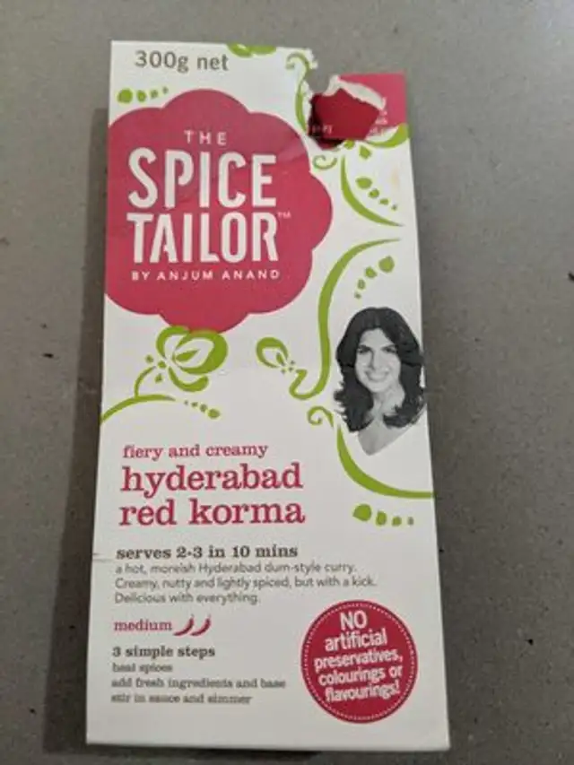 Hyderabad Red Korma front packaging