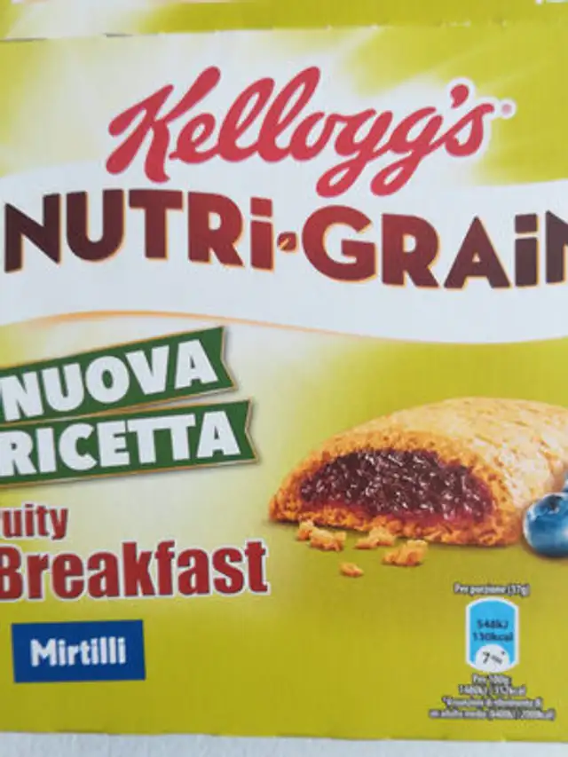 Bisc. nutri-grain X6 GR37 Mirt. front packaging