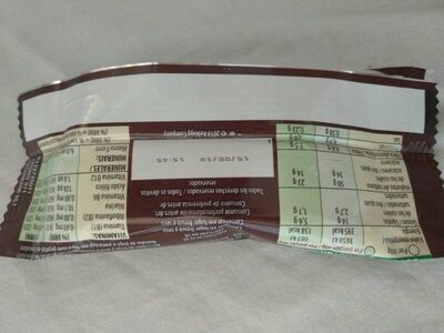 All Bran Bizcochito nutrition facts table