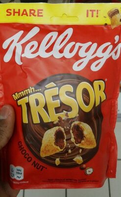 Céréales Trésor Kellogg's Chocolat Noisettes front packaging