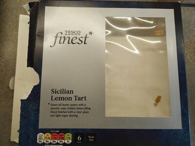 Sicilian lemon tart front packaging