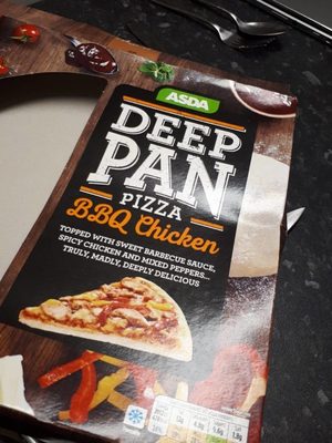 Deep pan pizza BBQ CHICKEN