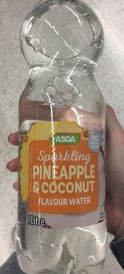Sparkling pineapple and coconut flavour water