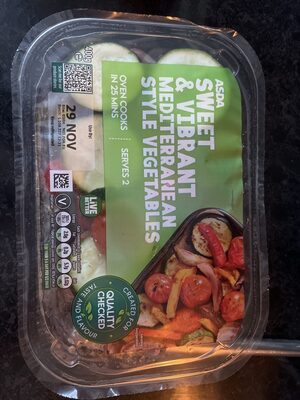 Sweet vibrant Mediterranean style vegetable