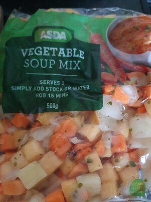 Vegetable soup mix front packaging