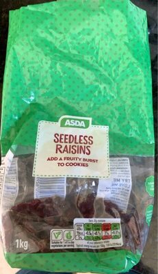 Seedless raisins