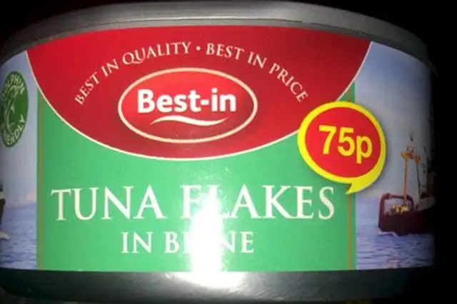 Tuna flakes front packaging