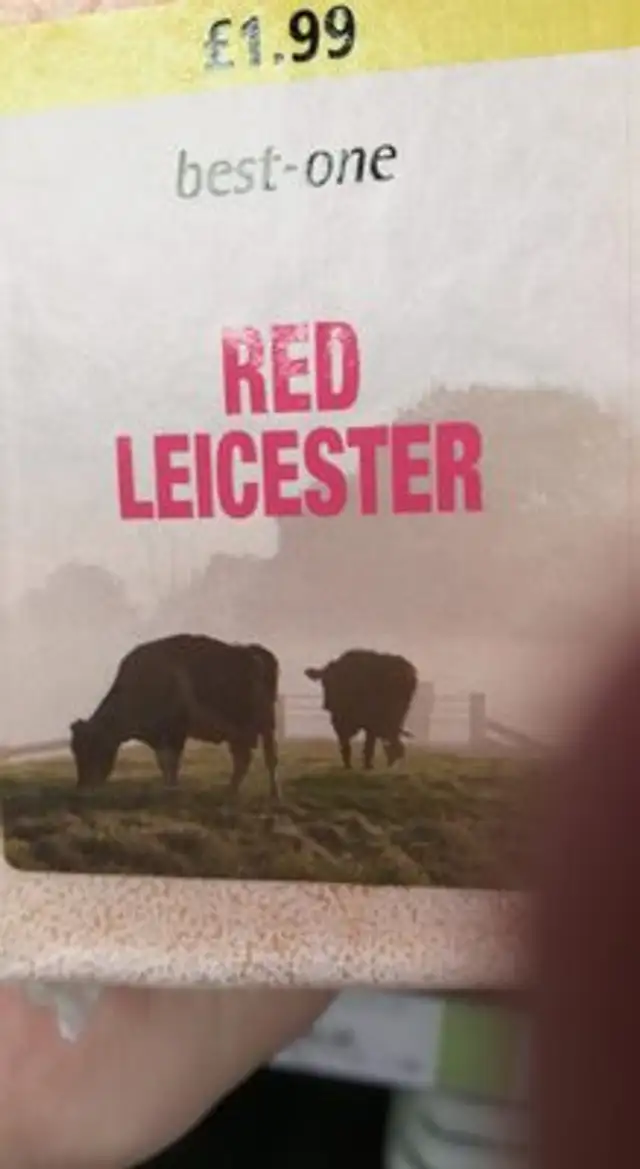 Red Leicester front packaging