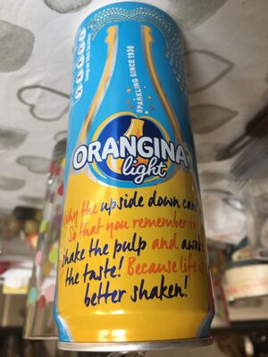 Orangina Light front packaging