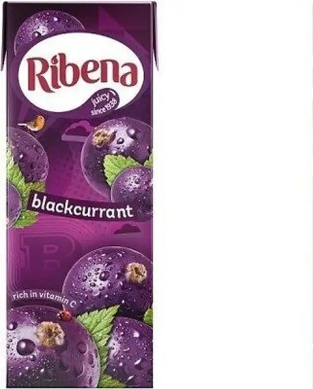 Ribena Blackcurrant front packaging