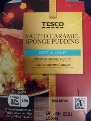 Tesco Salted Caramel Pudding