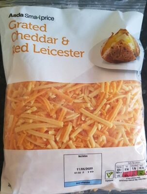 Grated Cheddar & Red Leicester front packaging