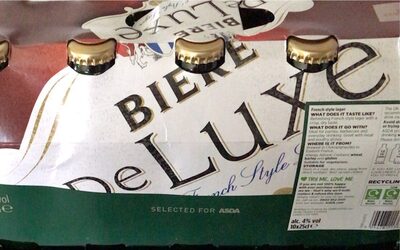 Biere de luxe front packaging