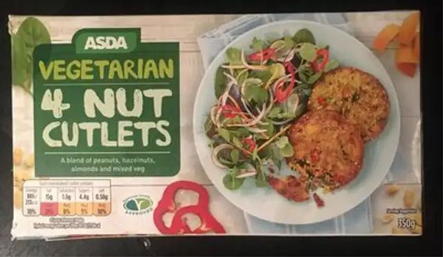 Vegetarian Nut Cutlets front packaging