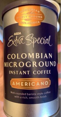 Colombian microground instant coffee Americano