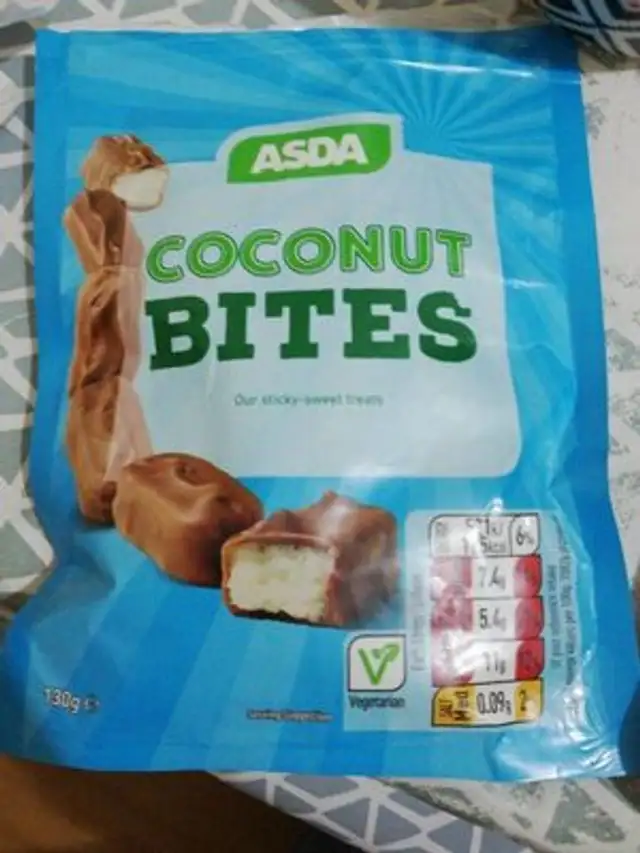 Coconut bites front packaging