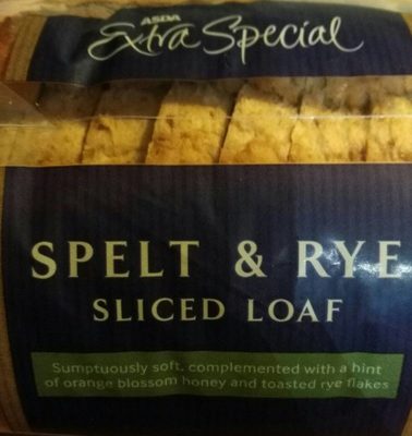 Spelt & Rye Sliced Loaf front packaging