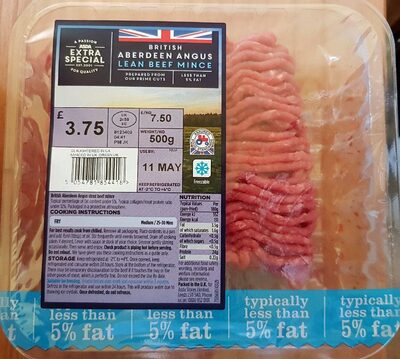Aberdeen Angus Lean Beef Mince front packaging