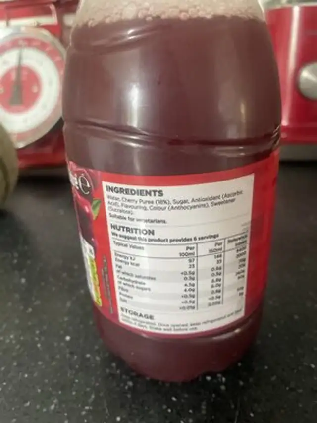 Unknown ingredients label