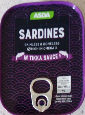 Sardines in Tikka sauce