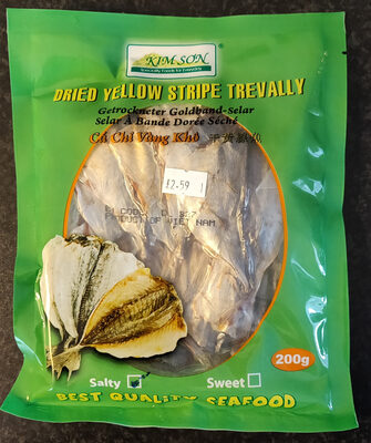 Dried Yellow Stripe Trevally front packaging