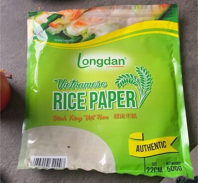 Rice paper front packaging