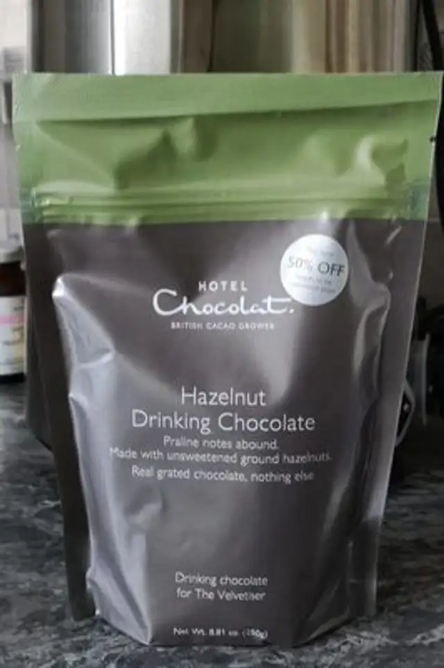 Hazelnut drinking chocolate