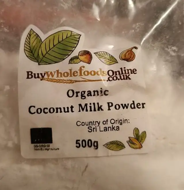 Organic Coconut Milk Powder front packaging