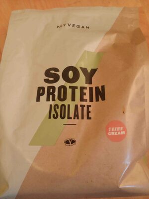 Soy protein isolate strawberry cream