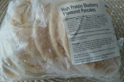High Protein blueberry flavoured pancakes